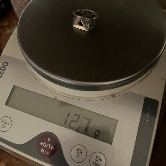 JOHN HARDY Reticulated Tiga Signet Ring 18K Yellow Gold Sterling Silver Size 11 - Picture 5 of 12